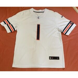 Nike‎ NFL Chicago Bears Justin Fields #1  White Jersey Men's Extra Large